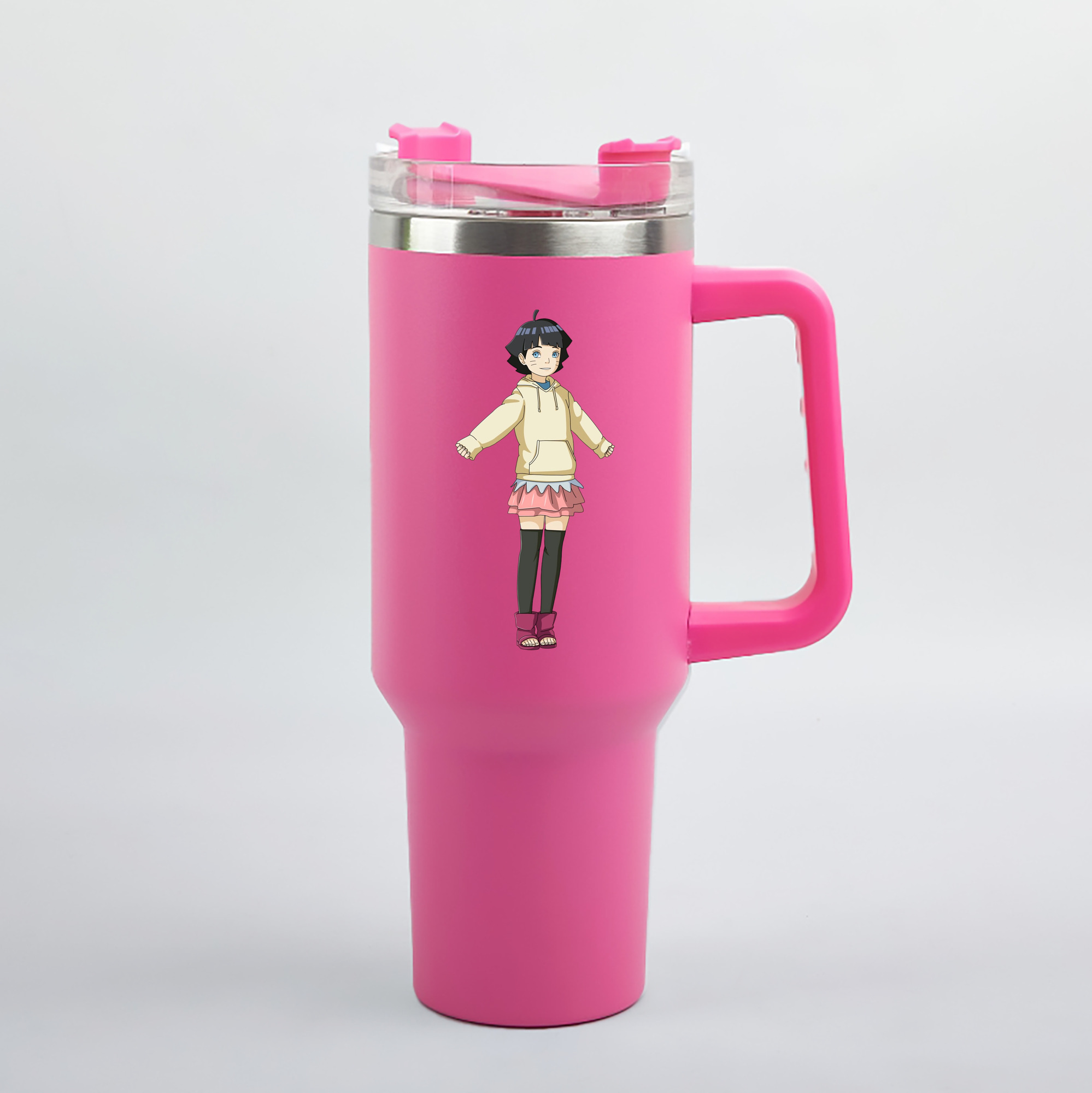 （画像用） NARUTO -ナルト- うずまき ヒマワリ Uzumaki Himawari 1200mL車用タンブラー（カラープリント）